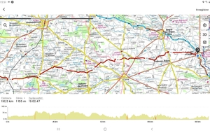 Le Lion - Abbaretz (ravito) 71 kms en voiture