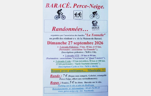 Randonnée Baracé  Perce-Neige