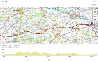 Le Lion - Abbaretz (ravito) 71 kms en voiture