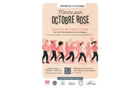 Dimanche 5 octobre Marche pour Octobre Rose